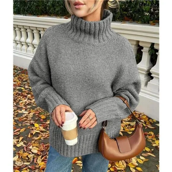 PRETTYGARDEN Women's Winter Clothes Pullover Oversized Sweaters Casual Long - Picture 2 of 7